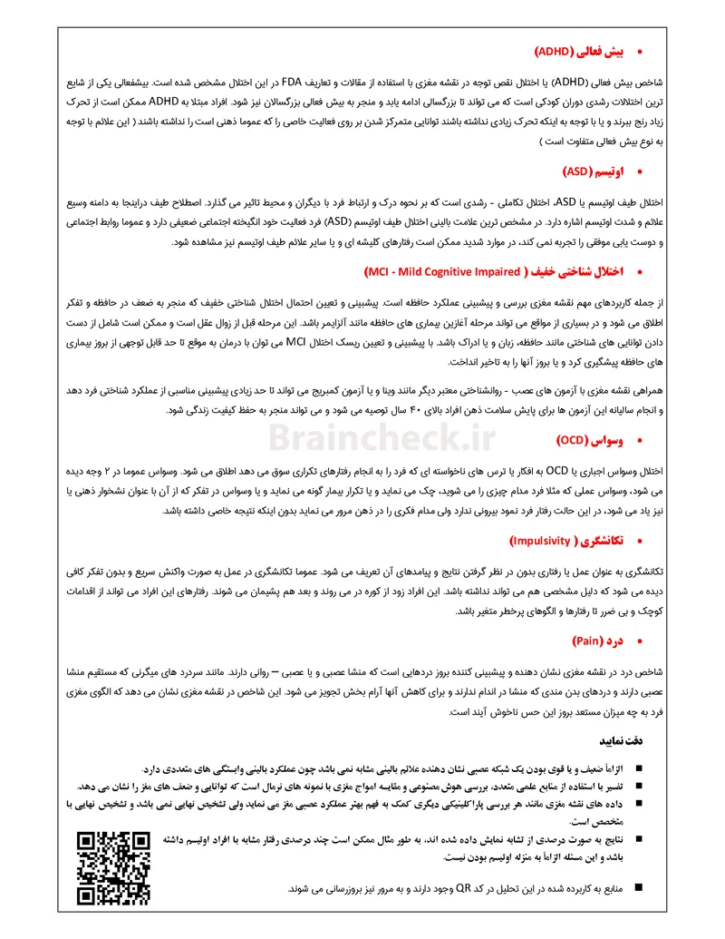 qEEG Analysis description Farsi